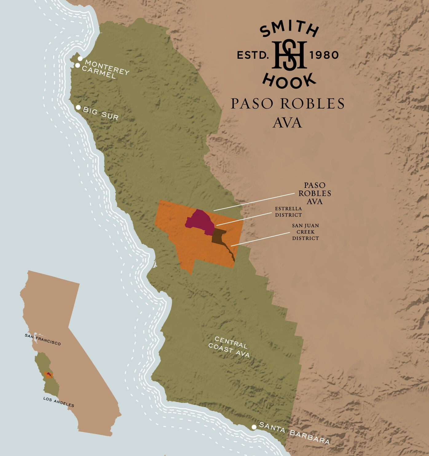 Paso Robles on a map