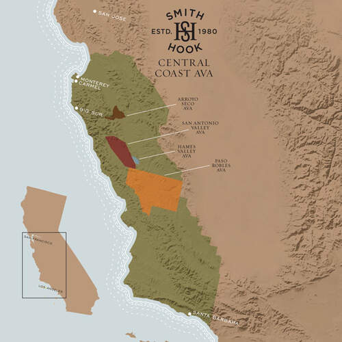 Central Coast on a map