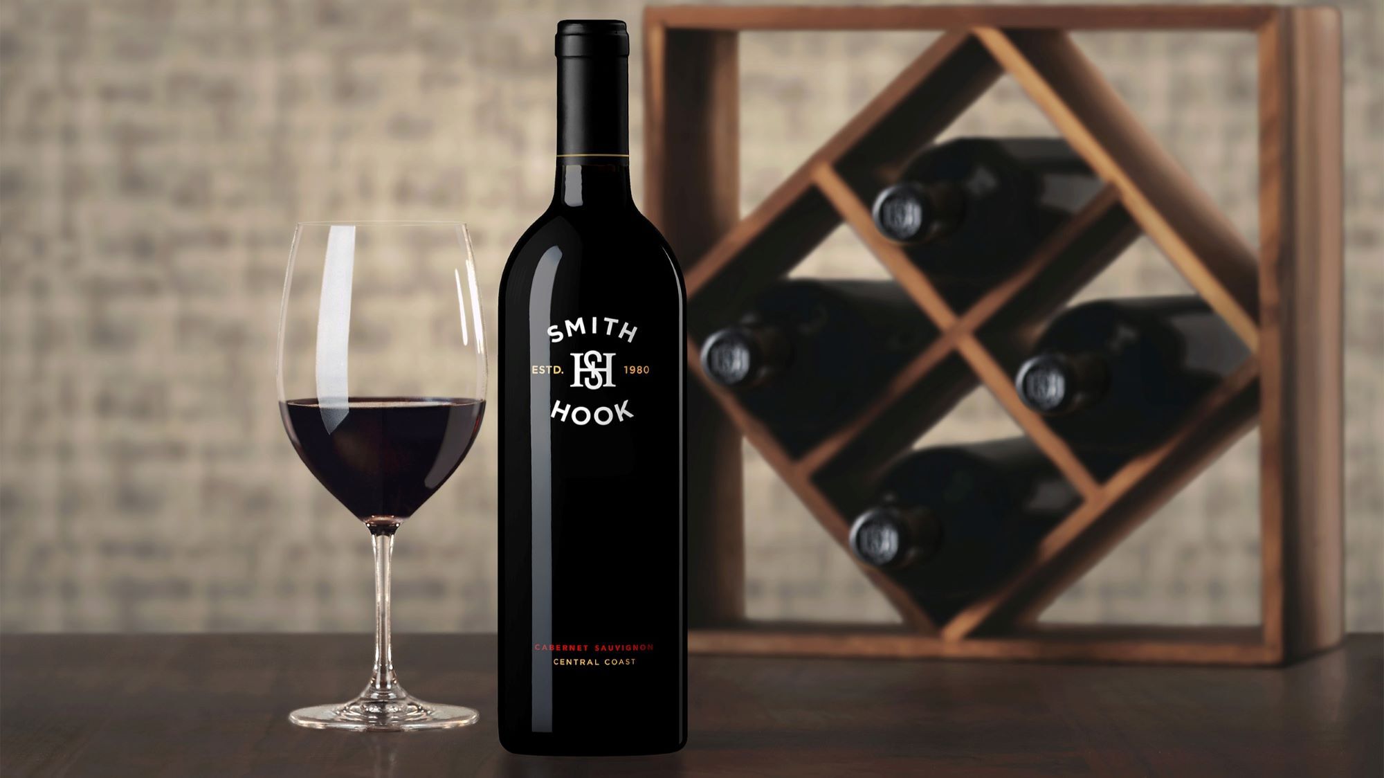 Smith & Hook Cabernet Sauvignon Central Coast in a glass