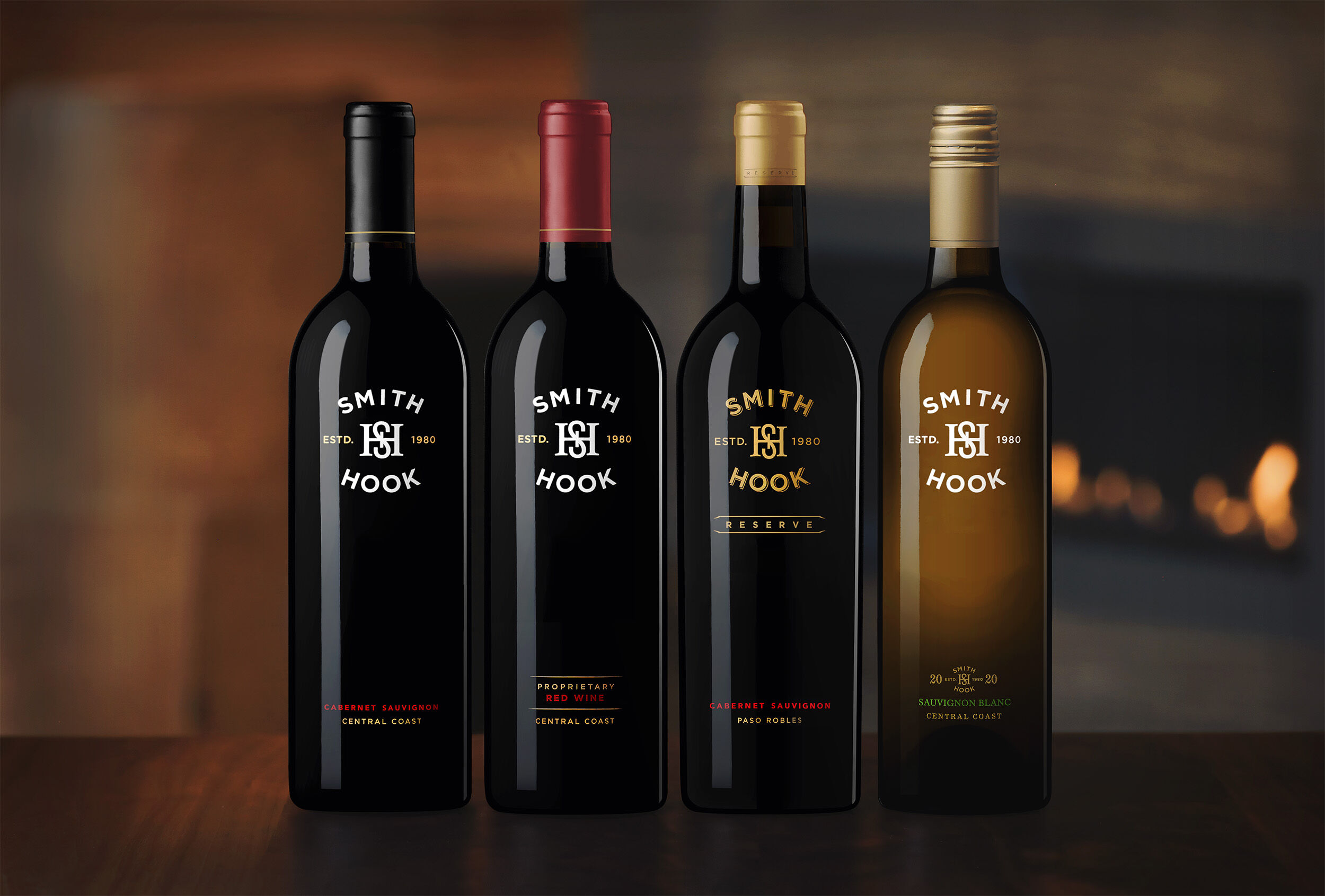 Smith & Hook Cabernet Bottle and Glass